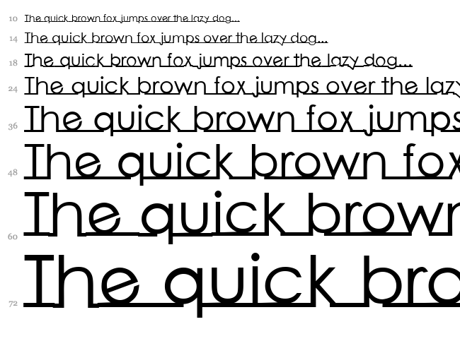 Linearmente font waterfall